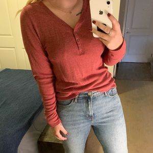 Henley style top